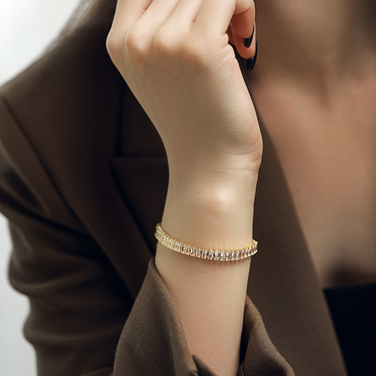 [RAFFINE]Exquisite Emerald Cut Daily Bracelet