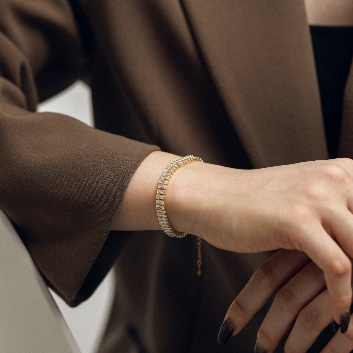 [RAFFINE]Exquisite Emerald Cut Daily Bracelet