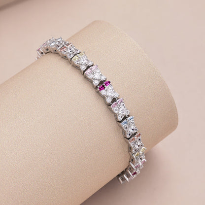 [RAFFINE]Unique Colorful Flower Shape Daily Bracelet