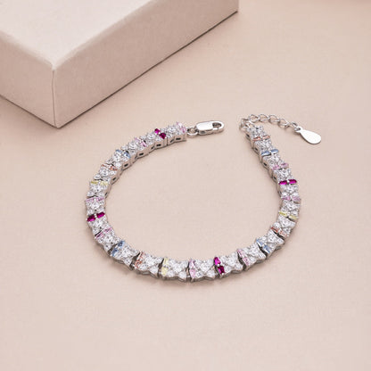 [RAFFINE]Unique Colorful Flower Shape Daily Bracelet