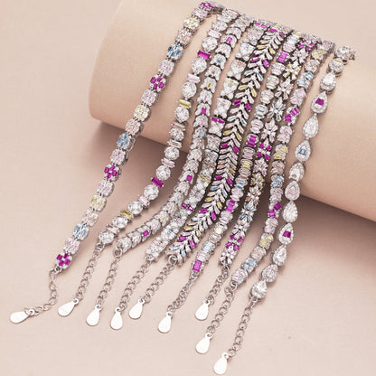 [RAFFINE]Unique Colorful Flower Shape Daily Bracelet