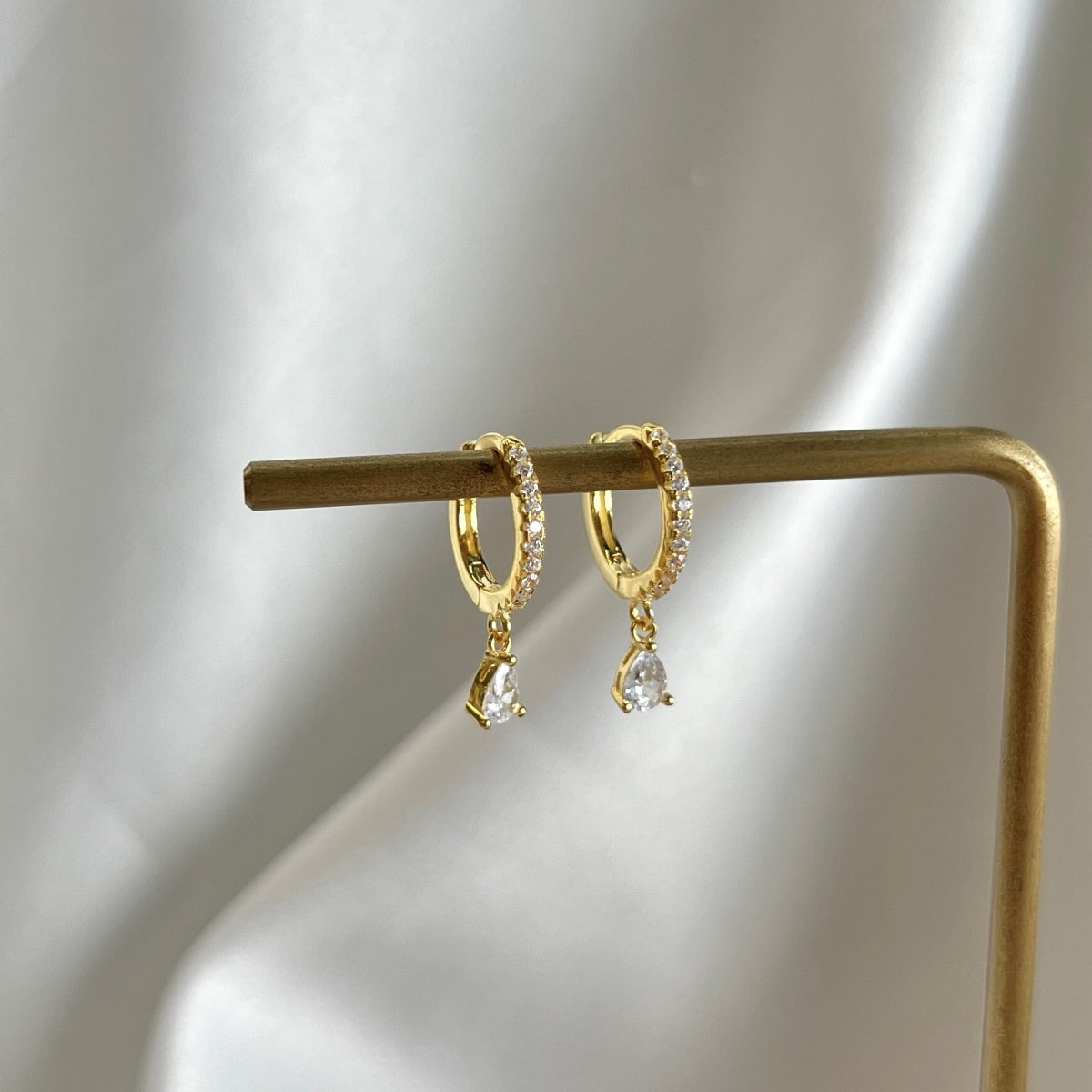 [RAFFINE]Luxurious Geometric Drop Earrings