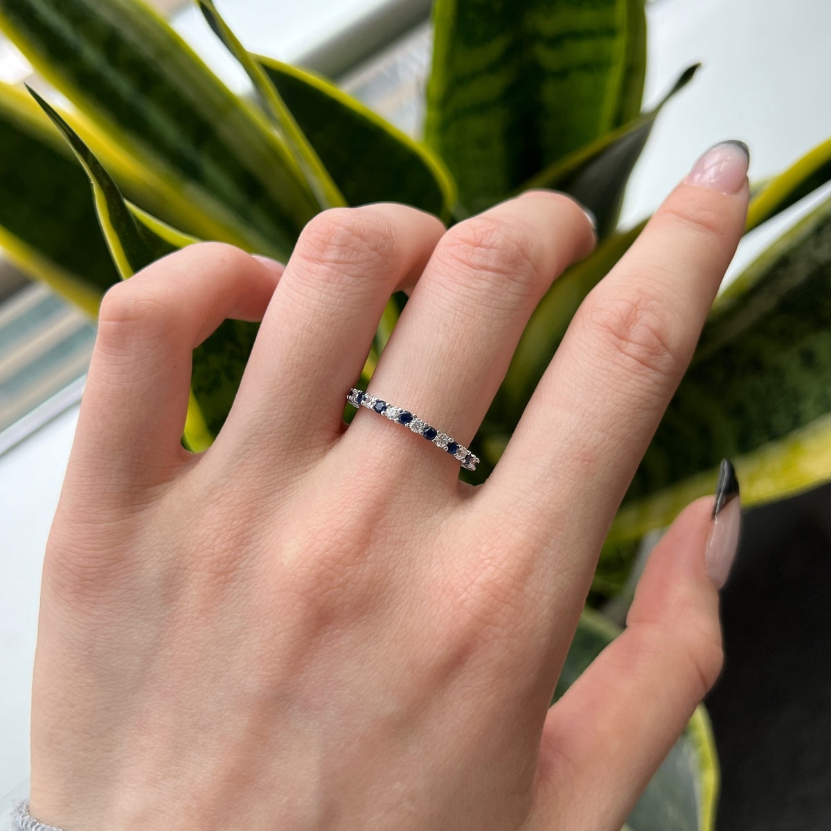 [RAFFINE]Exquisite Colorful Round Cut Tennis Ring
