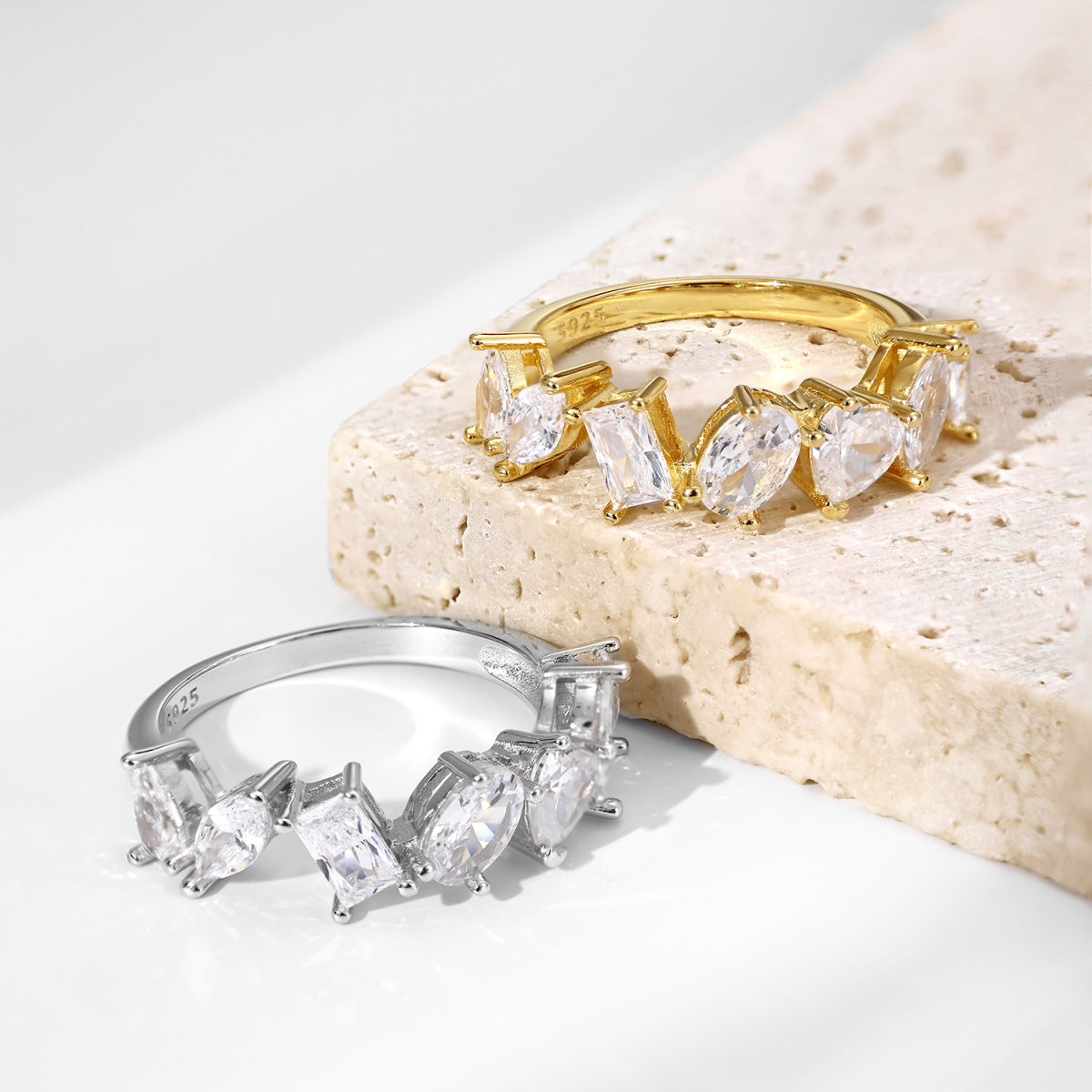[RAFFINE]Delicate Multi Cut Ring