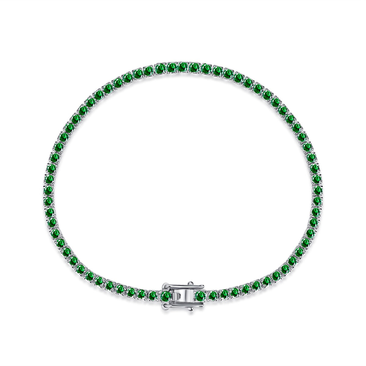 [RAFFINE] Pulsera diaria deslumbrante con corte redondo colorido