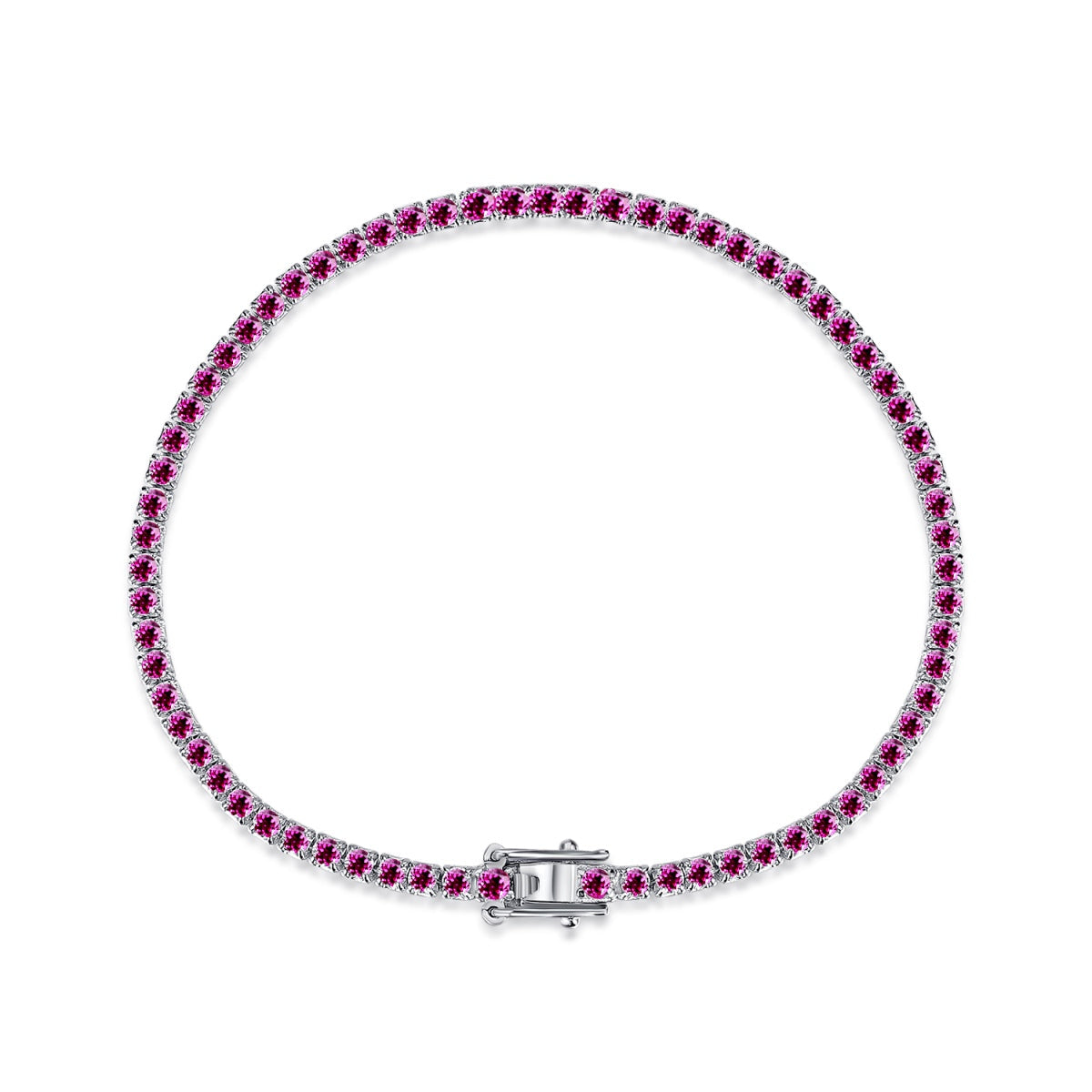 [RAFFINE] Pulsera diaria deslumbrante con corte redondo colorido