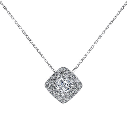 [RAFFINE]Collar brillante de corte Asscher