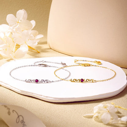 [RAFFINE]Pulsera romántica con forma de corazón para enamorados