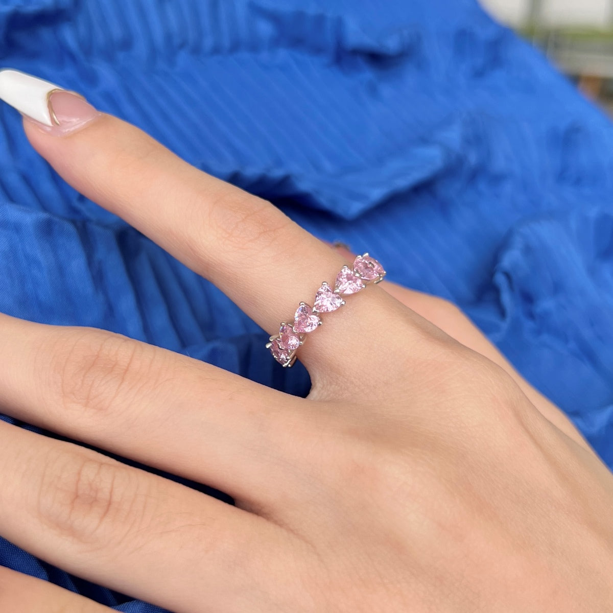 [RAFFINE]0.25 Carat Radiant Romance Heart Cut Lover Ring