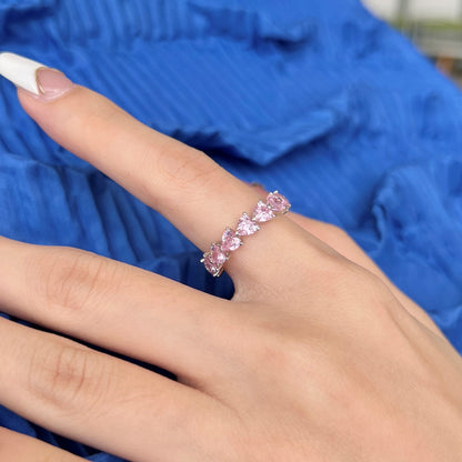 [RAFFINE]0.25 Carat Radiant Romance Heart Cut Lover Ring