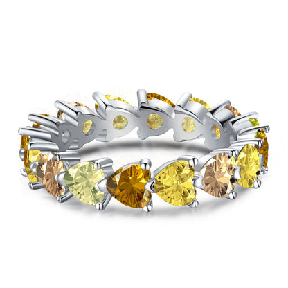 [RAFFINE]0.25 Carat Radiant Romance Heart Cut Lover Ring