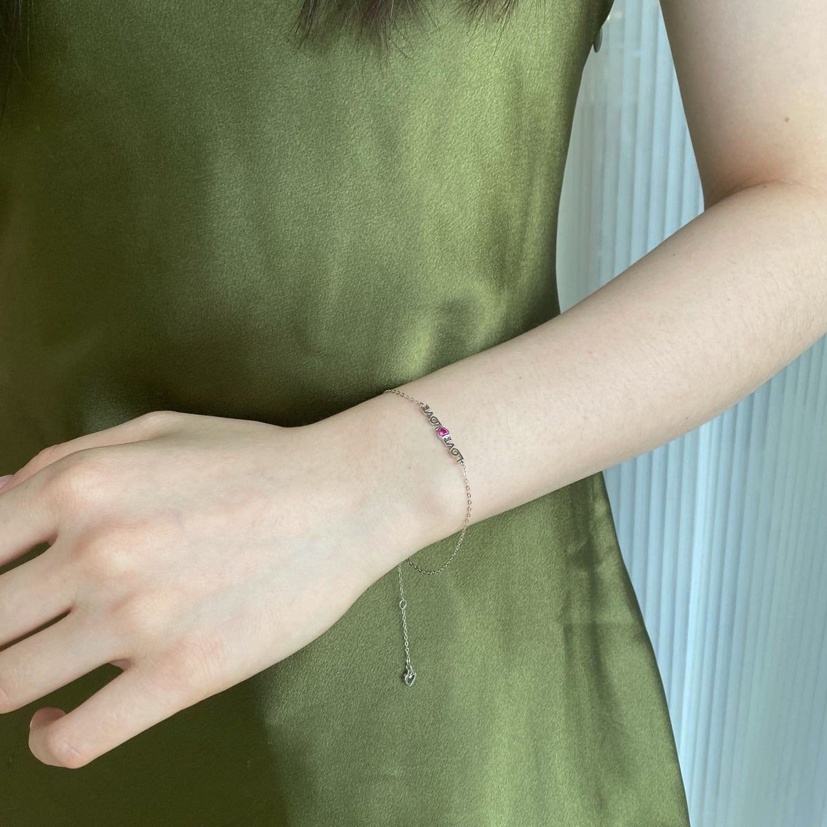 [RAFFINE]Pulsera romántica con forma de corazón para enamorados