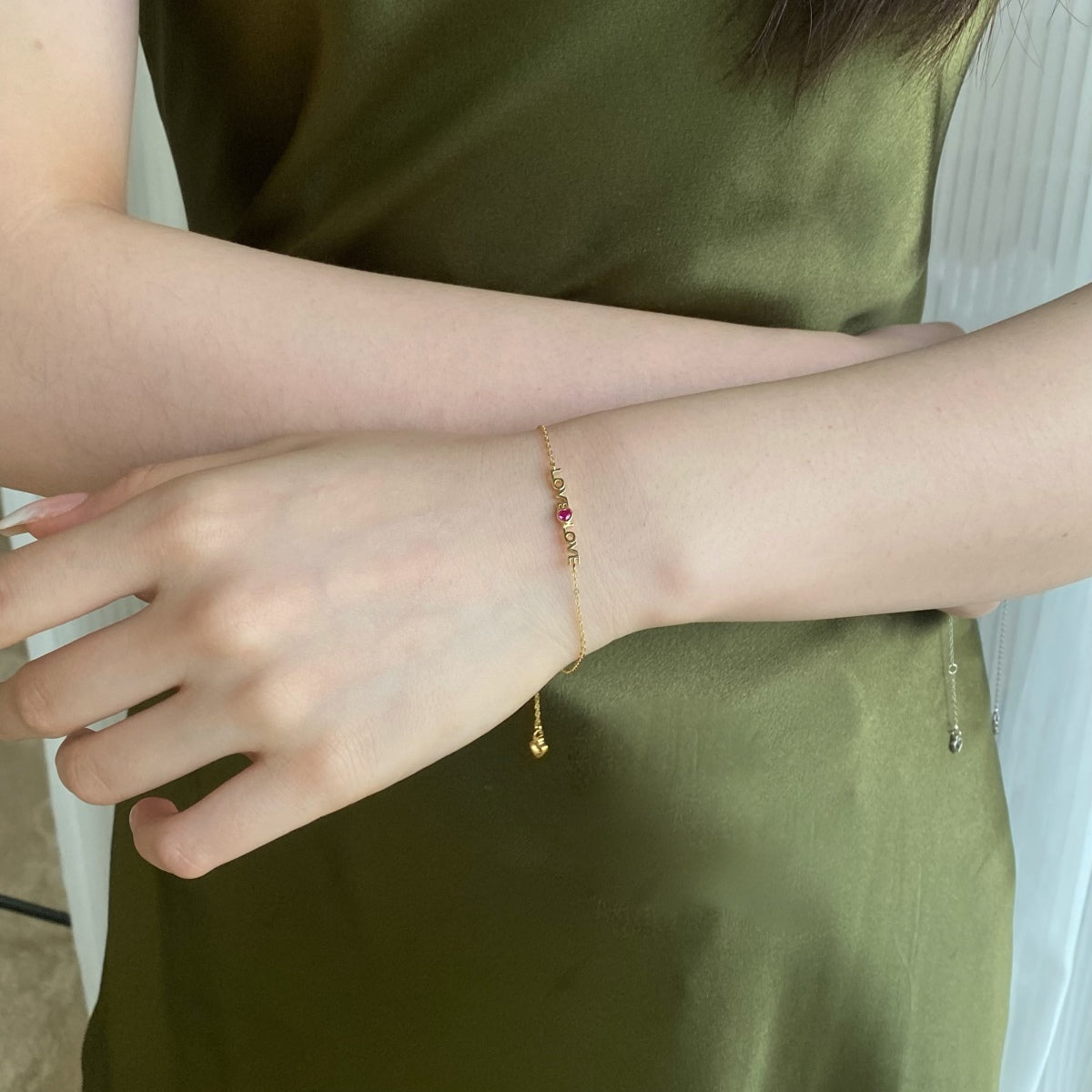 [RAFFINE]Pulsera romántica con forma de corazón para enamorados