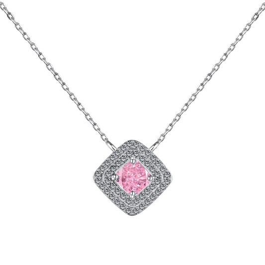 [RAFFINE]Collar brillante de corte Asscher