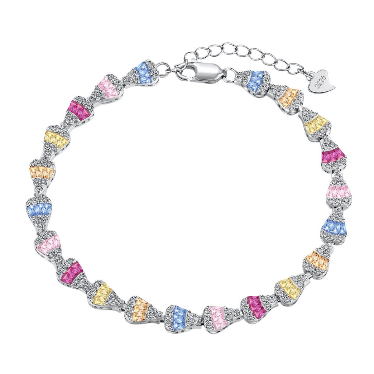 [RAFFINE]Pulsera diaria con forma de gota de agua radiante