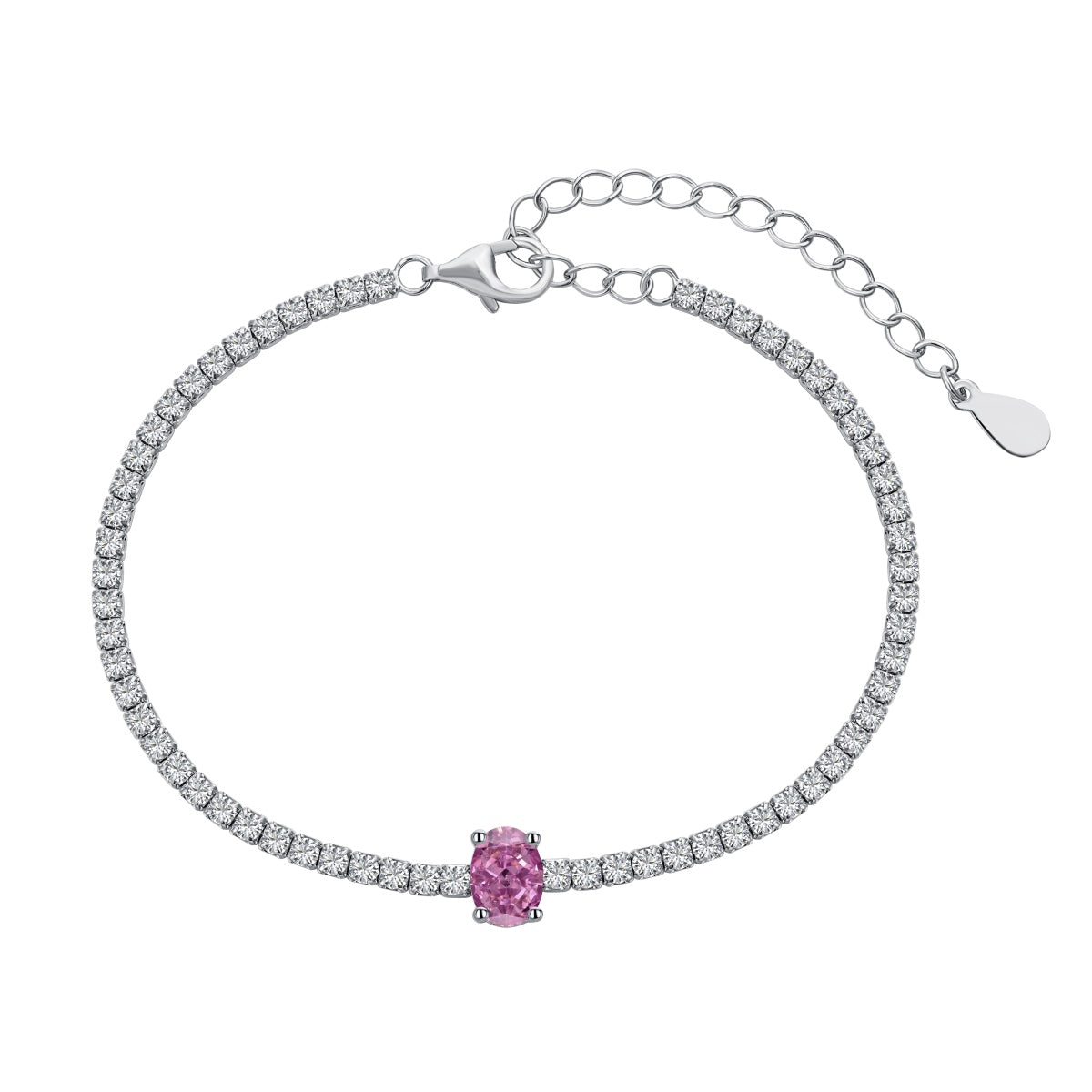 [Raffine]0,75 Karat exquisites ovales Tagesarmband
