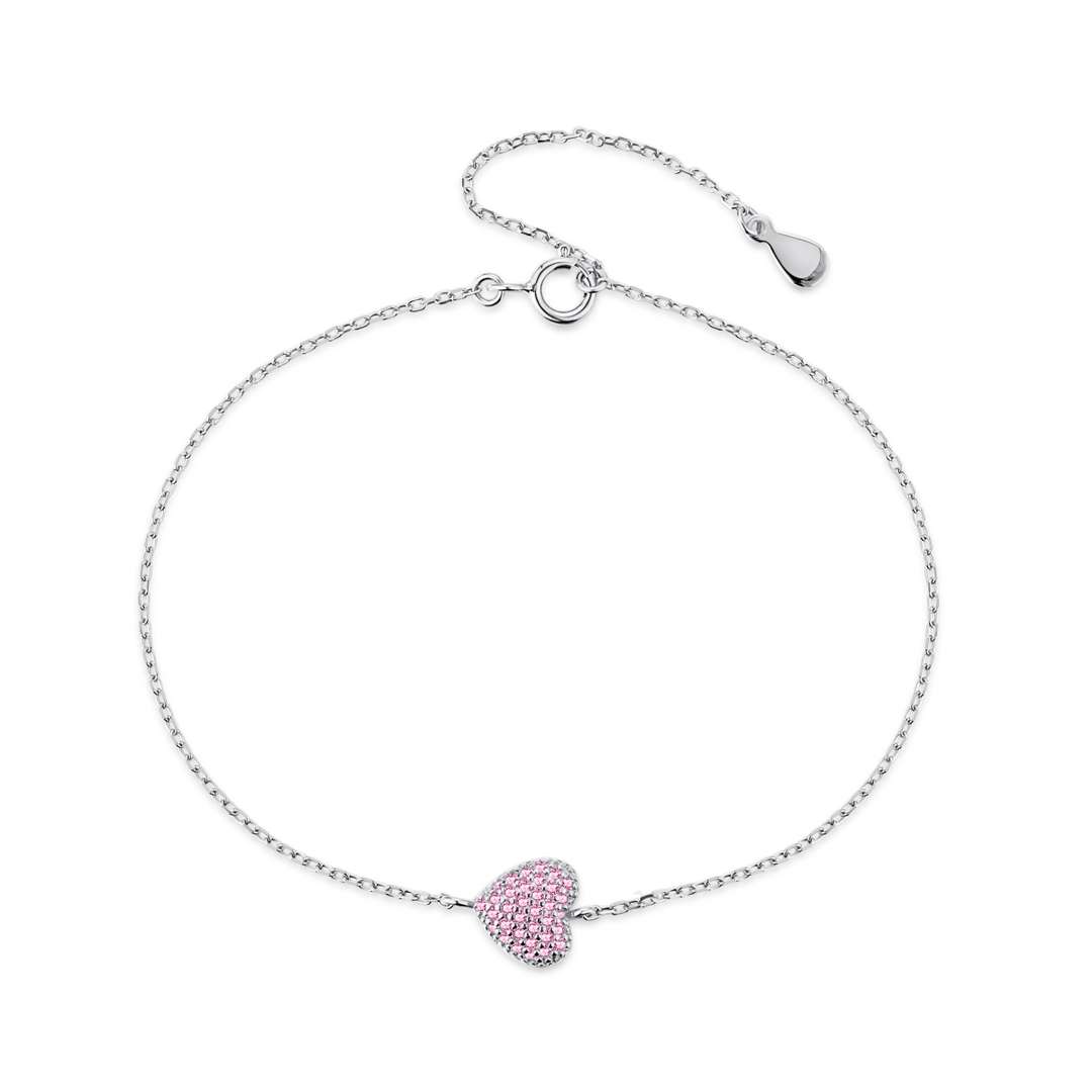 [RAFFINE]Pulsera delicada y versátil en forma de corazón