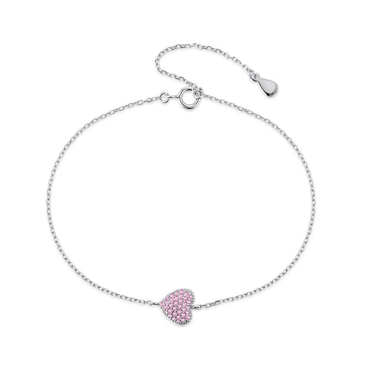 [RAFFINE]Pulsera delicada y versátil en forma de corazón