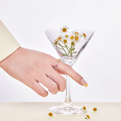 [RAFFINE]Dazzling Polychromatic Multi cut Daily Ring