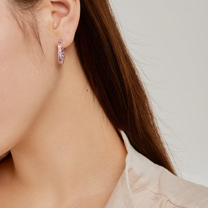 [RAFFINE]Unique Round Cut Daily Earrings