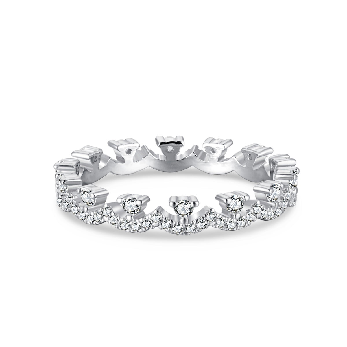 [RAFFINE]Elegant Resplendent Round Shape Party Ring