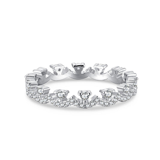 [RAFFINE]Elegant Resplendent Round Shape Party Ring