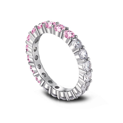 [RAFFINE]Sparkling Round Cut Tennis Ring