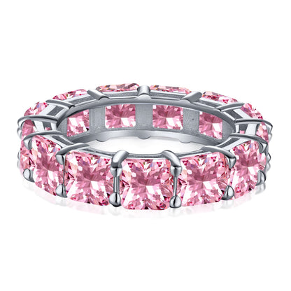 [RAFFINE]Elegant Princess Cut Tennis Ring