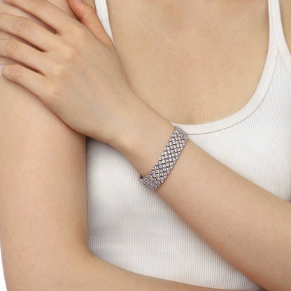 [RAFFINE]Ornate Elegant Round Cut Party Bracelet