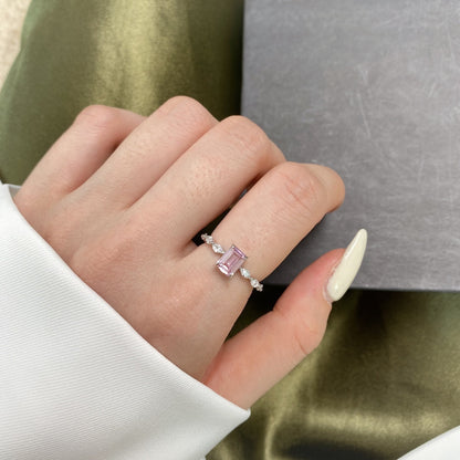 [RAFFINE]1.0 Carat Dainty Resplendent Radiant Cut Daily Ring