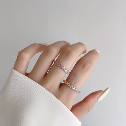 [RAFFINE]Sparkling Round Cut Tennis Ring