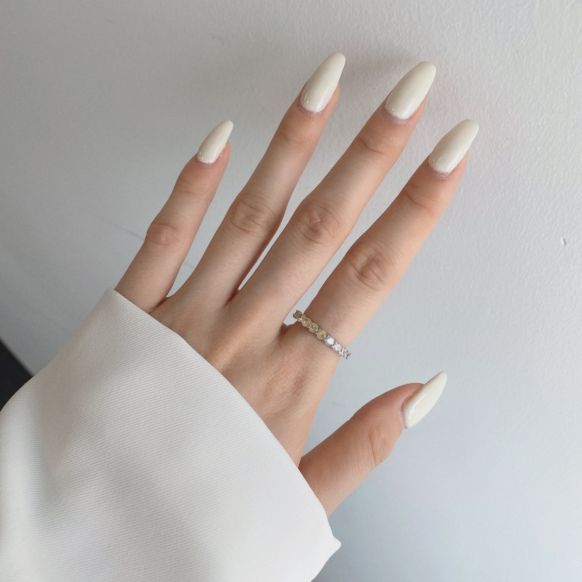 [RAFFINE]Sparkling Round Cut Tennis Ring