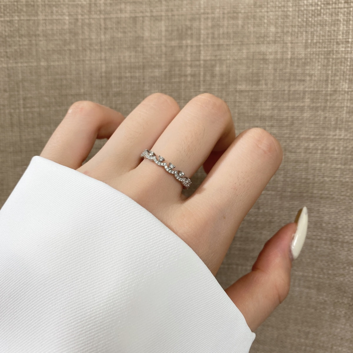 [RAFFINE]Elegant Resplendent Round Shape Party Ring