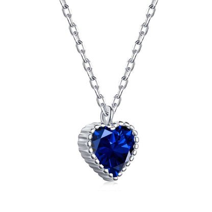 [RAFFINE]Collar con forma de corazón adornado