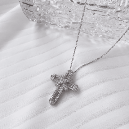 [RAFFINE]Collar de gypsophila con diamantes