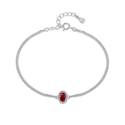 [RAFFINE]Exquisita pulsera de forma ovalada