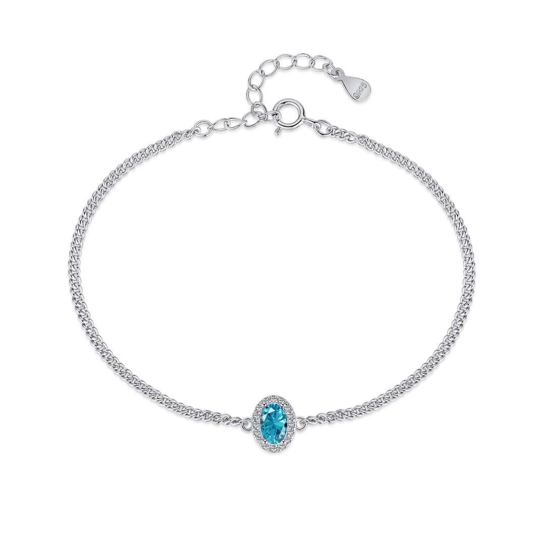 [RAFFINE]Exquisita pulsera de forma ovalada
