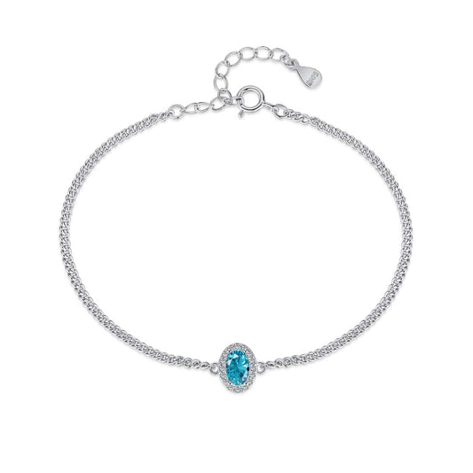 [RAFFINE]Exquisita pulsera de forma ovalada