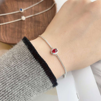 [RAFFINE]Exquisita pulsera de forma ovalada