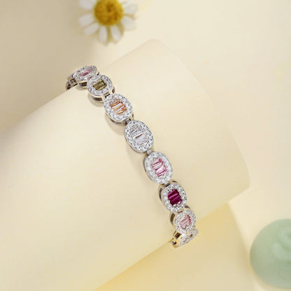 [RAFFINE]Exquisite Ornate Emerald Cut Daily Bracelet