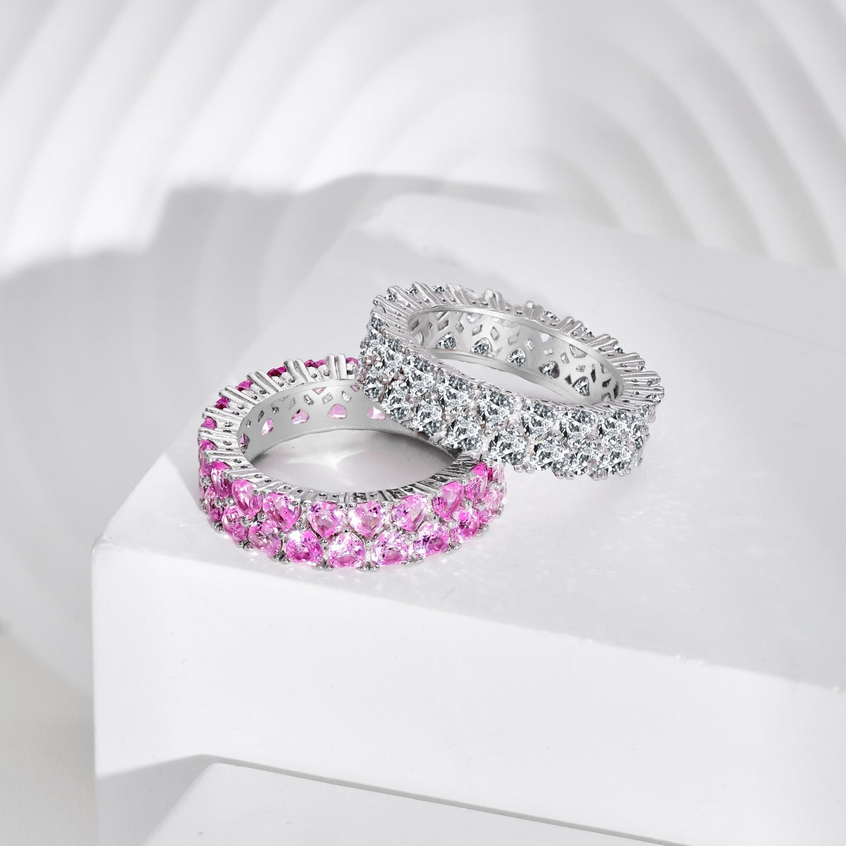 [RAFFINE]Sparkling Full Heart Ring