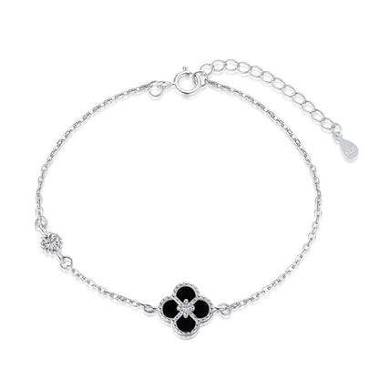 [RAFFINE]Delicate Four Leaf Clover Bracelet