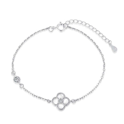 [RAFFINE]Delicate Four Leaf Clover Bracelet