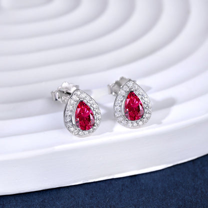 [RAFFINE]Pendientes lujosos con forma de gota de agua