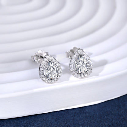 [RAFFINE]Pendientes lujosos con forma de gota de agua