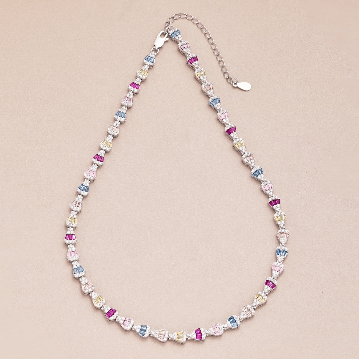 [RAFFINE]Collar de arcoíris radiante y colorido