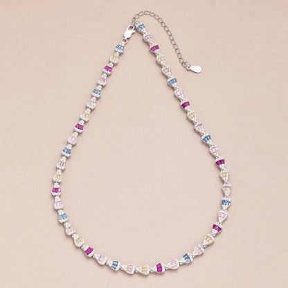 [RAFFINE]Collar de arcoíris radiante y colorido