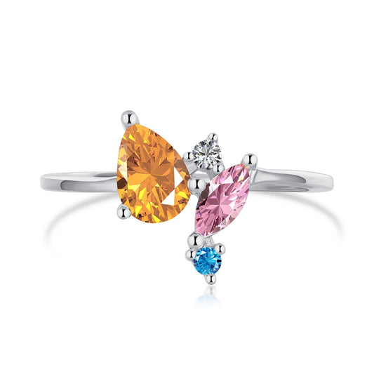 [RAFFINE]Radiant Colorful Multi Cut Daily Ring