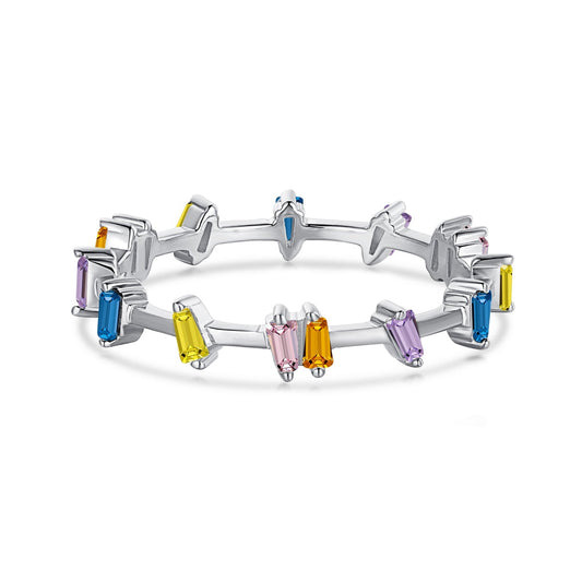 [RAFFINE]Unique Trapezoid Cut Daily Ring