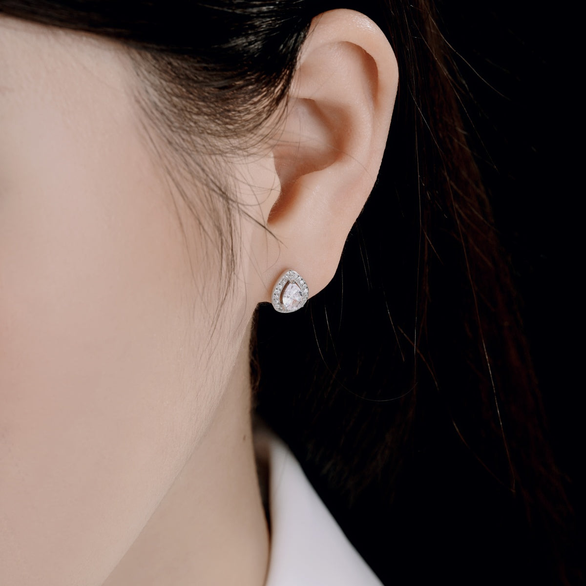 [RAFFINE]Pendientes lujosos con forma de gota de agua